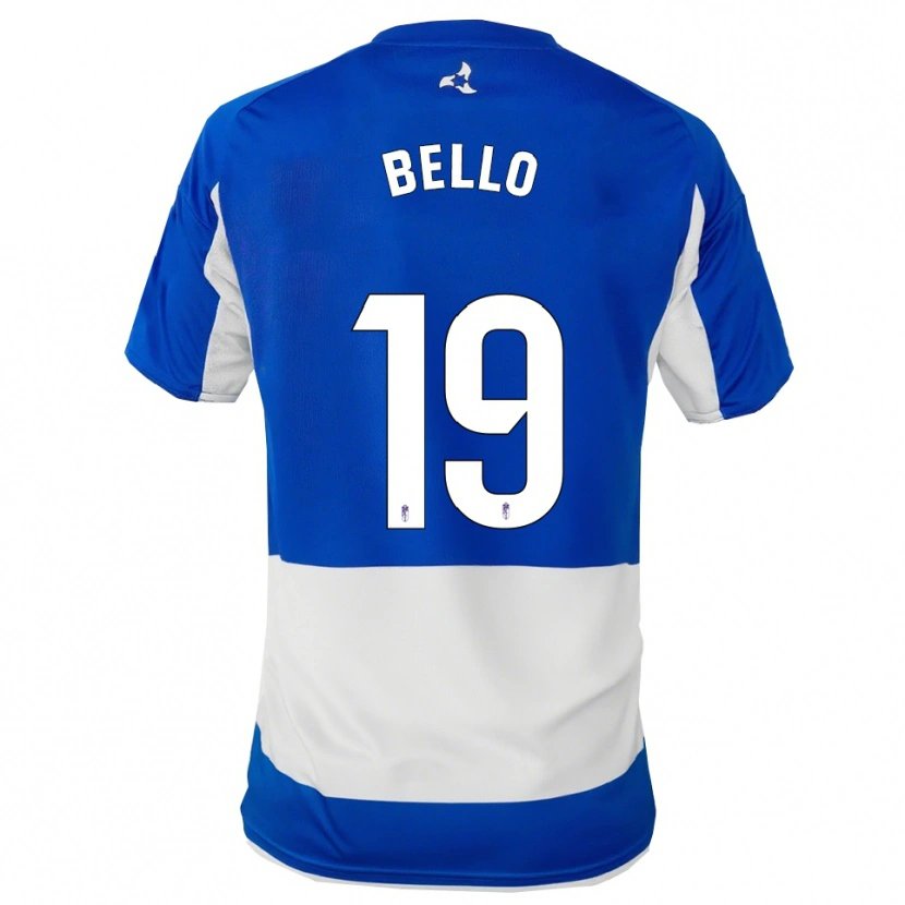 Danxen Women Eghosa Augustine Bello #19 Blue White Away Jersey 2025/26 T-Shirt