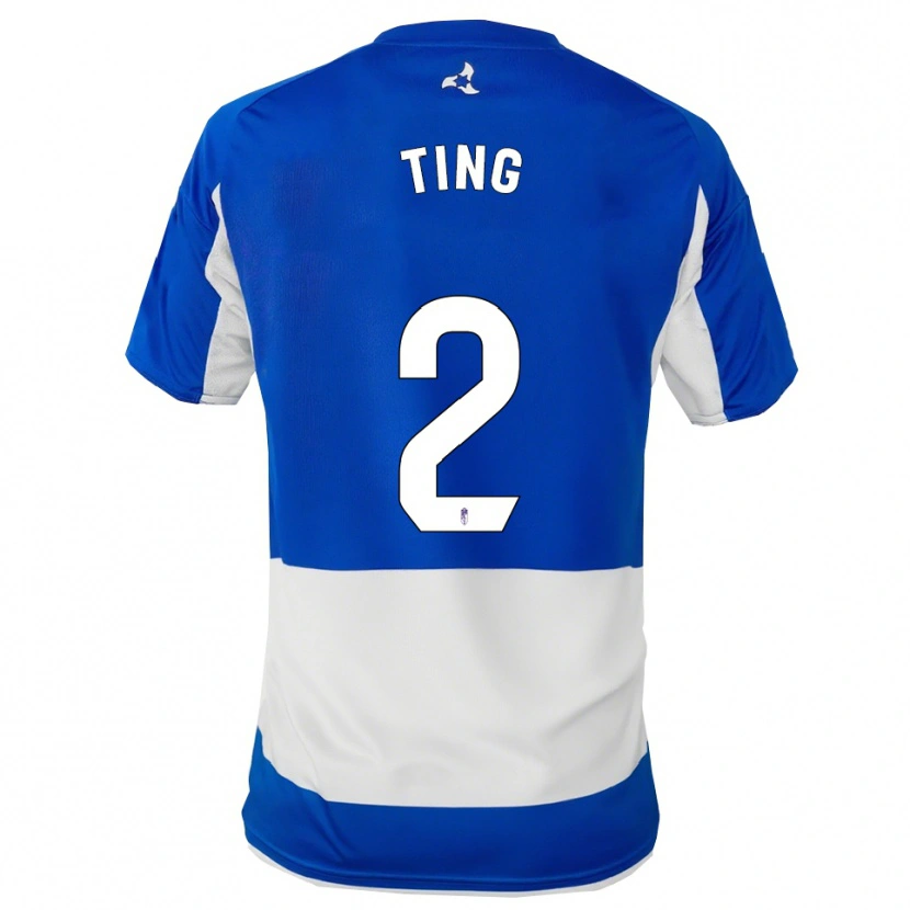 Danxen Women Xie Ting #2 Blue White Away Jersey 2025/26 T-Shirt