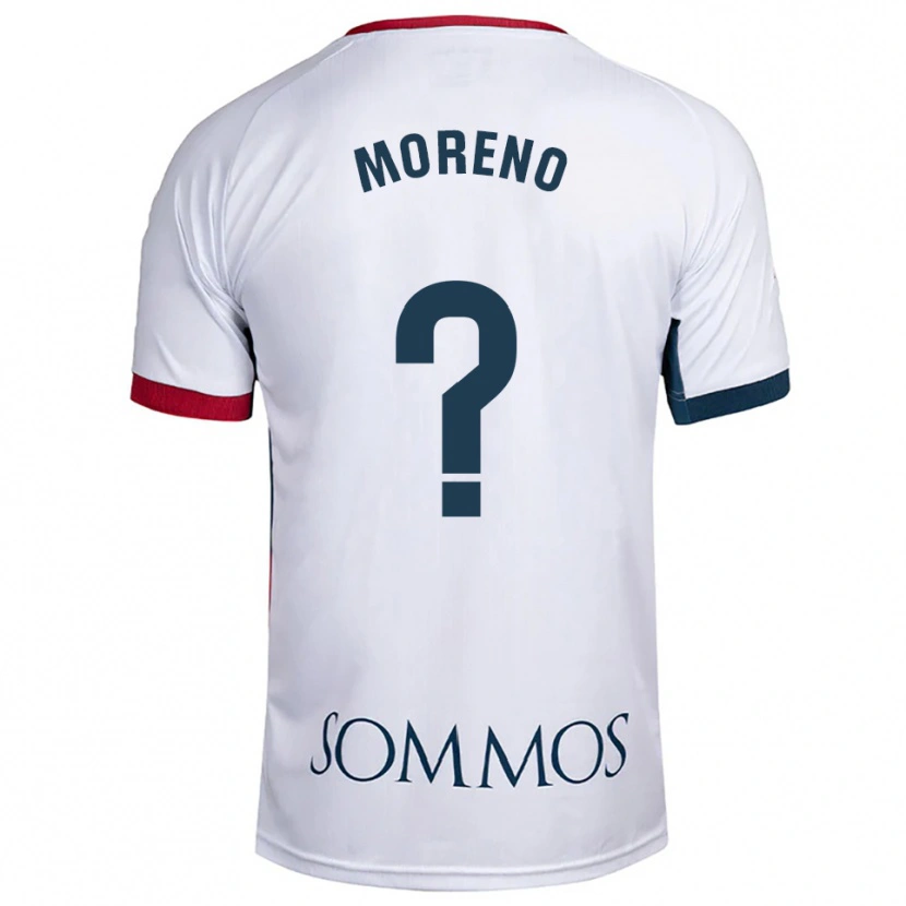 Danxen Women Eloy Moreno #0 White Red Away Jersey 2025/26 T-Shirt
