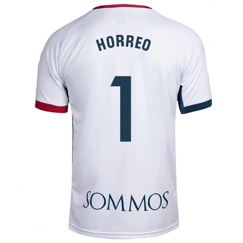 Danxen Women Berto Hórreo #1 White Red Away Jersey 2025/26 T-Shirt