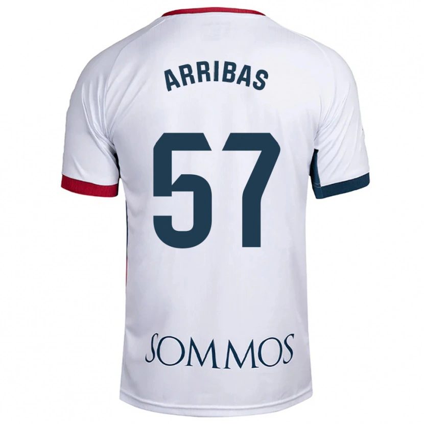 Danxen Women Sergio Arribas #57 White Red Away Jersey 2025/26 T-Shirt