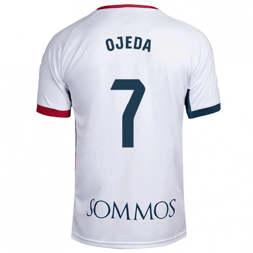 Danxen Women Dani Ojeda #7 White Red Away Jersey 2025/26 T-Shirt