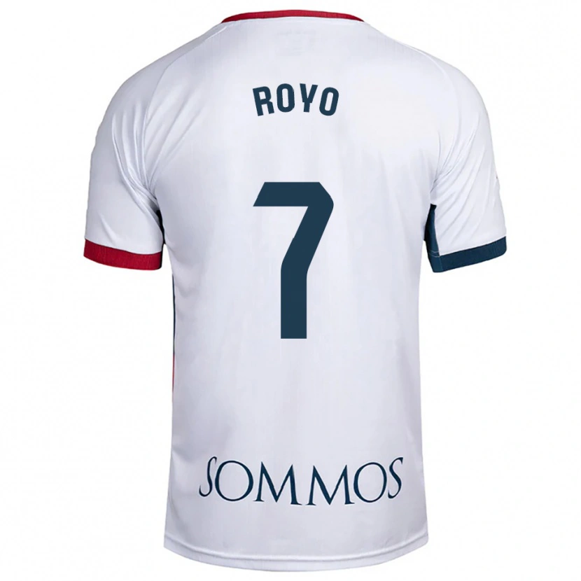 Danxen Women Laura Royo #7 White Red Away Jersey 2025/26 T-Shirt