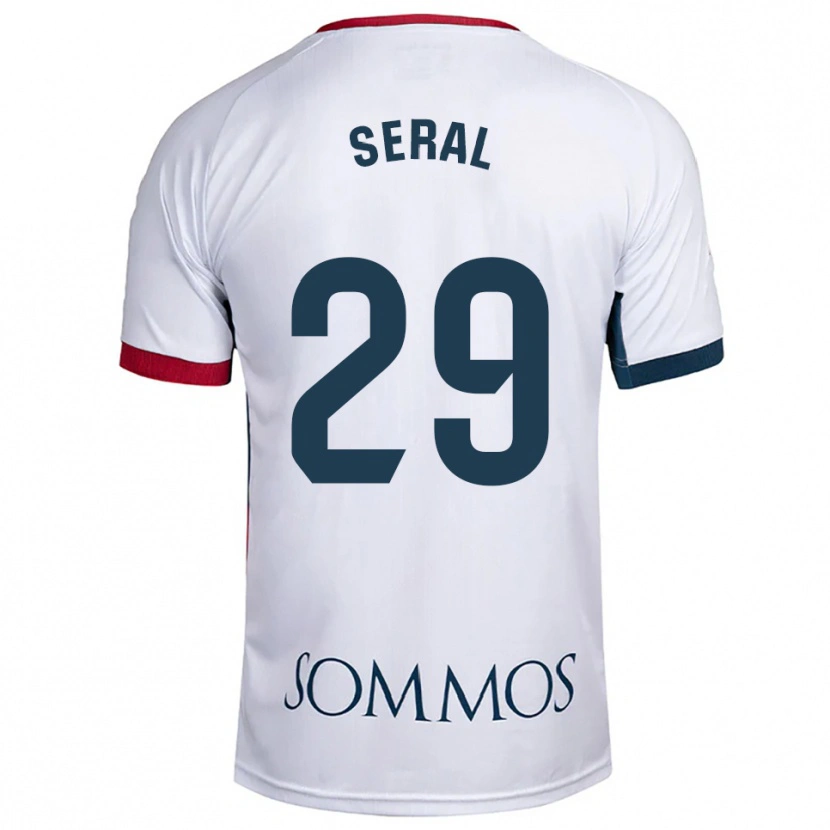 Danxen Women Abel Seral #29 White Red Away Jersey 2025/26 T-Shirt
