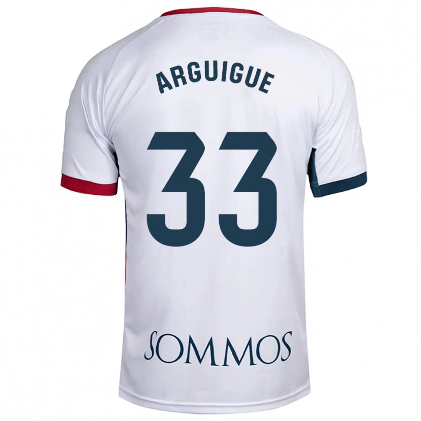 Danxen Women Ayman Arguigue #33 White Red Away Jersey 2025/26 T-Shirt