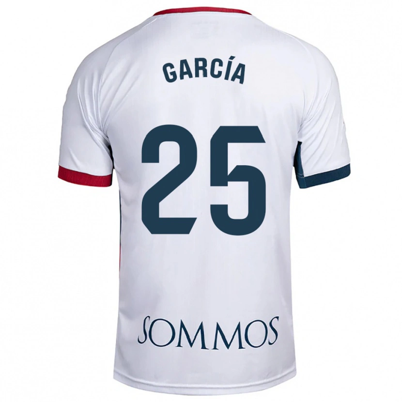 Danxen Women Jaime García #25 White Red Away Jersey 2025/26 T-Shirt