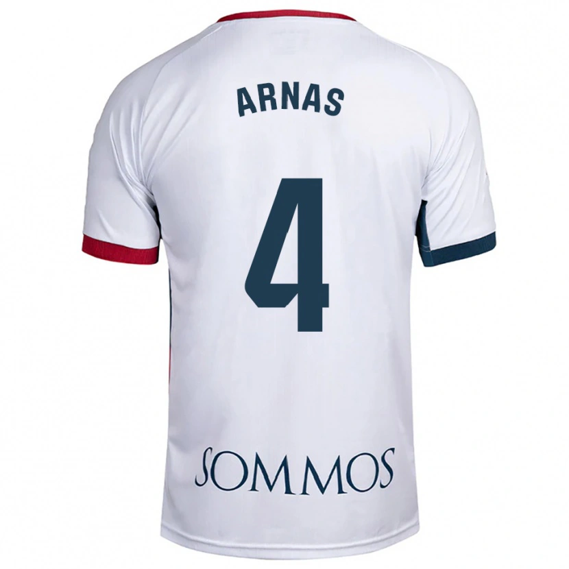 Danxen Women Iris Arnas #4 White Red Away Jersey 2025/26 T-Shirt