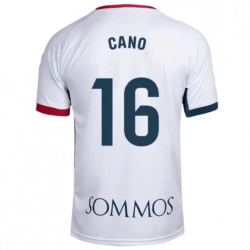 Danxen Women Juan Cano #16 White Red Away Jersey 2025/26 T-Shirt