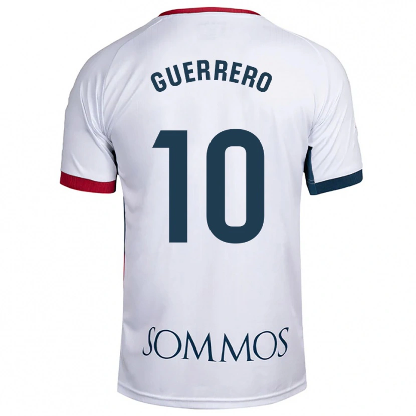 Danxen Women Fernando Guerrero #10 White Red Away Jersey 2025/26 T-Shirt
