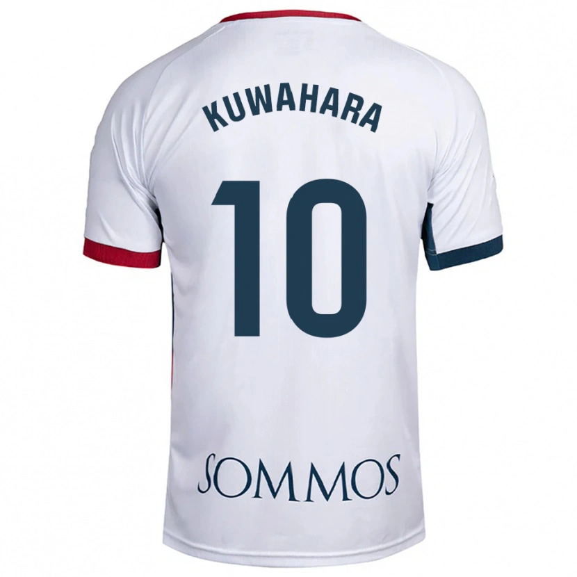 Danxen Women Akane Kuwahara #10 White Red Away Jersey 2025/26 T-Shirt