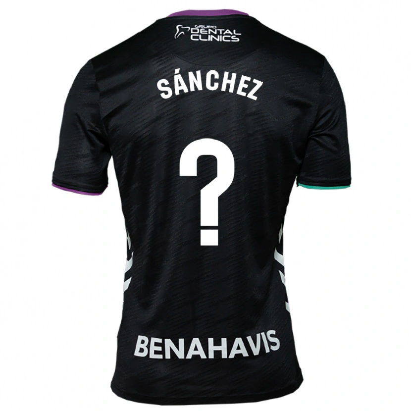 Danxen Women Álvaro Sánchez #0 Black Purple Green Away Jersey 2025/26 T-Shirt