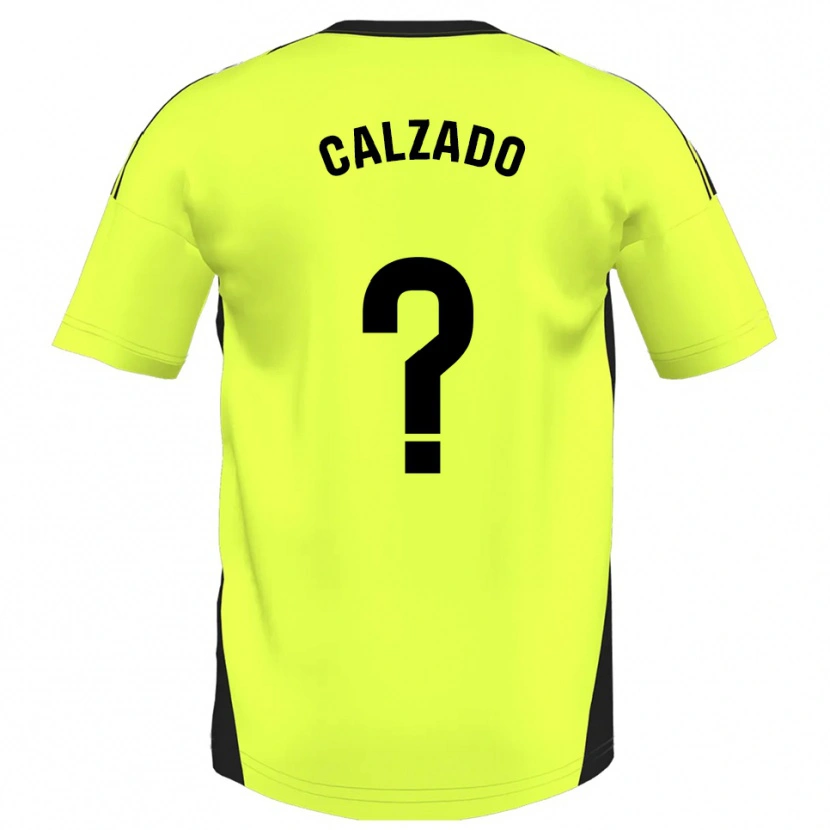 Danxen Women Joaquín Calzado #0 Fluorescent Yellow Away Jersey 2025/26 T-Shirt