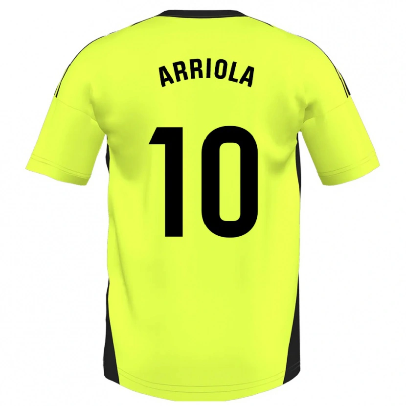 Danxen Women Marcos Arriola #10 Fluorescent Yellow Away Jersey 2025/26 T-Shirt