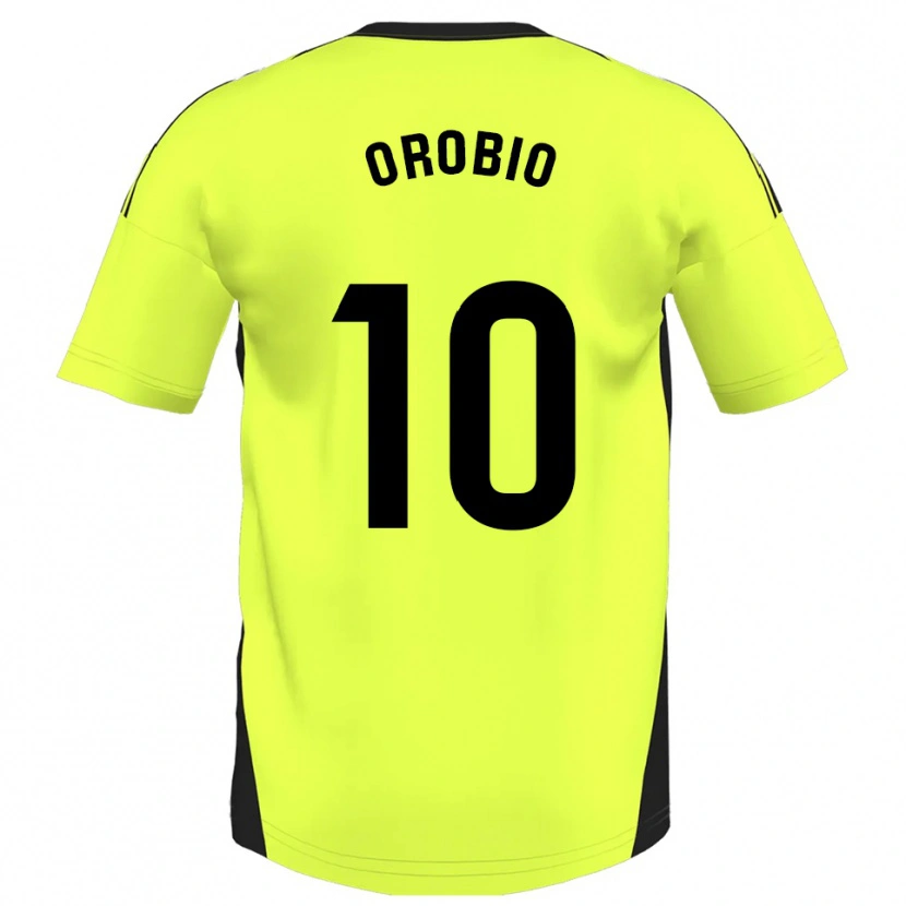 Danxen Women Ekhiotz Orobio #10 Fluorescent Yellow Away Jersey 2025/26 T-Shirt