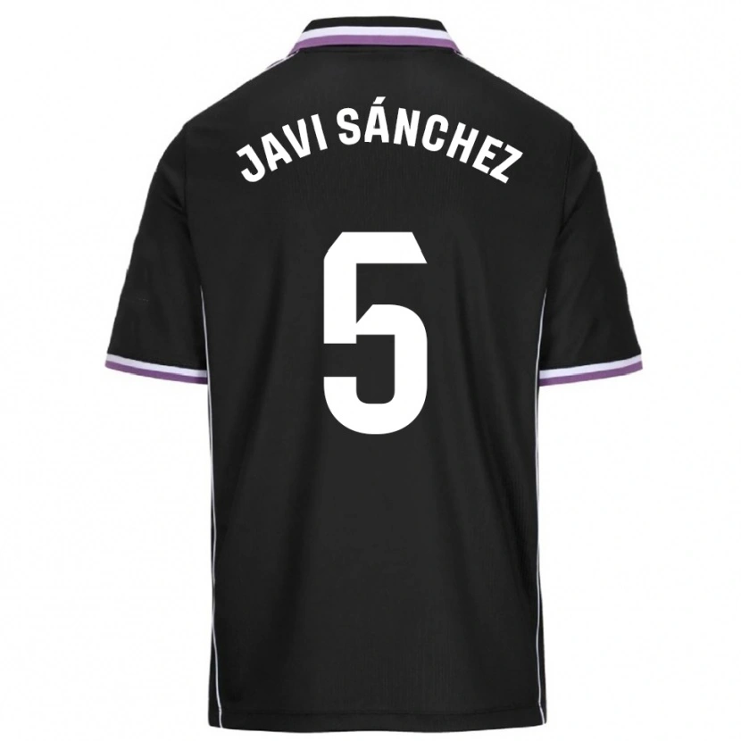 Danxen Women Javi Sánchez #5 Purple Black Away Jersey 2025/26 T-Shirt