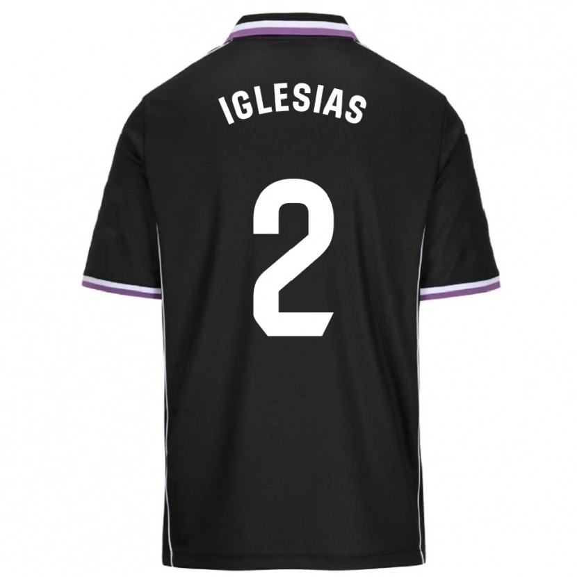 Danxen Women Koke Iglesias #2 Purple Black Away Jersey 2025/26 T-Shirt
