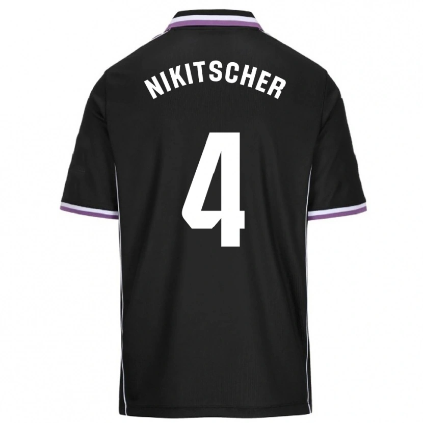 Danxen Women Tamás Nikitscher #4 Purple Black Away Jersey 2025/26 T-Shirt
