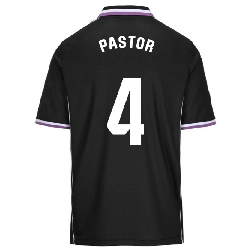 Danxen Women Alba Pastor Rodríguez #4 Purple Black Away Jersey 2025/26 T-Shirt