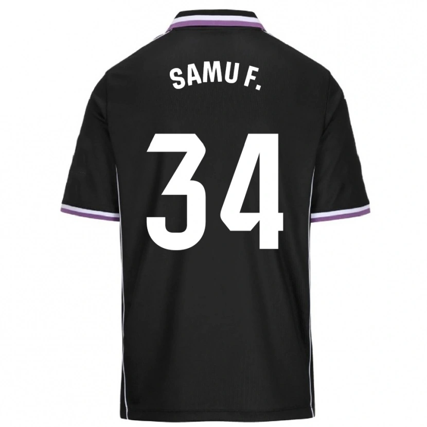 Danxen Women Samu Fernández #34 Purple Black Away Jersey 2025/26 T-Shirt