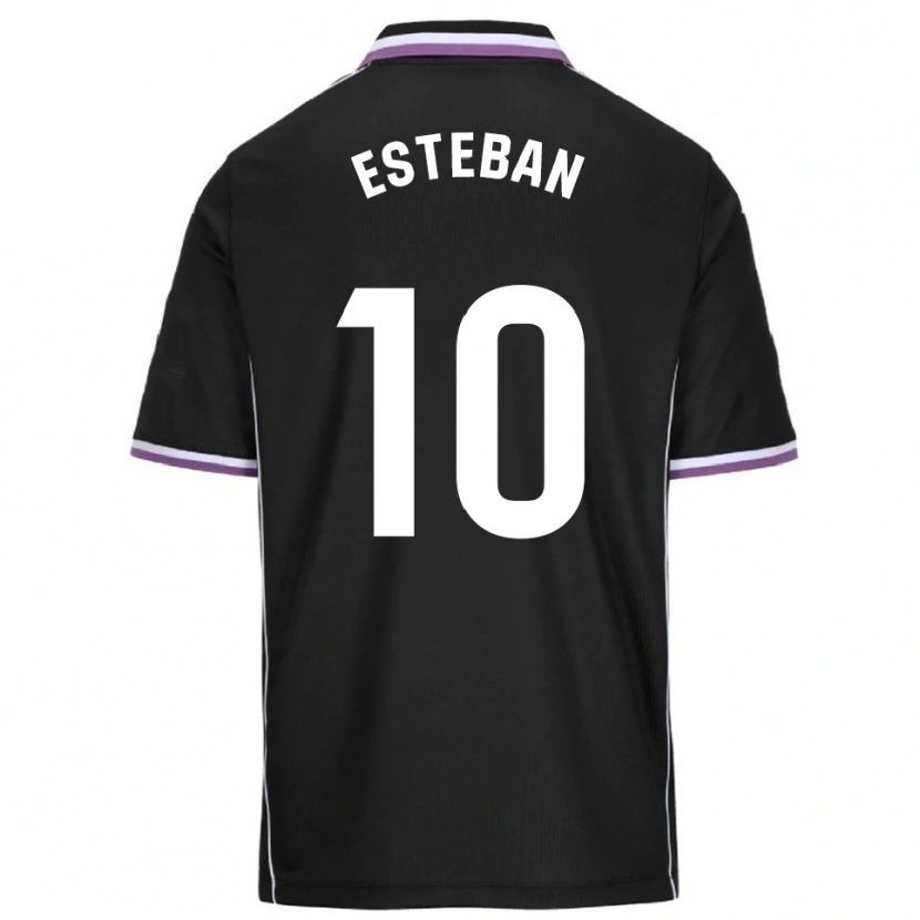 Danxen Women Sergi Esteban #10 Purple Black Away Jersey 2025/26 T-Shirt