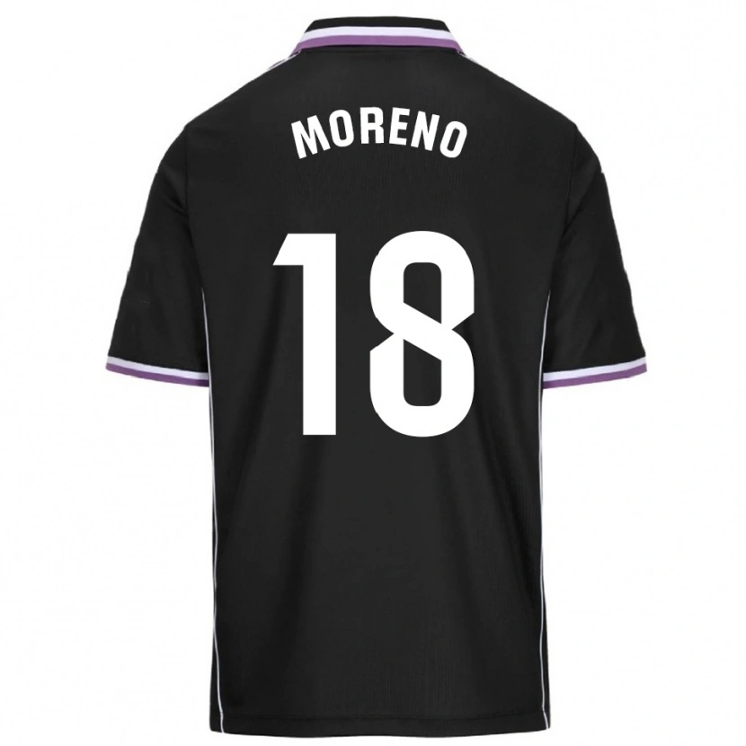 Danxen Women Xavi Moreno #18 Purple Black Away Jersey 2025/26 T-Shirt