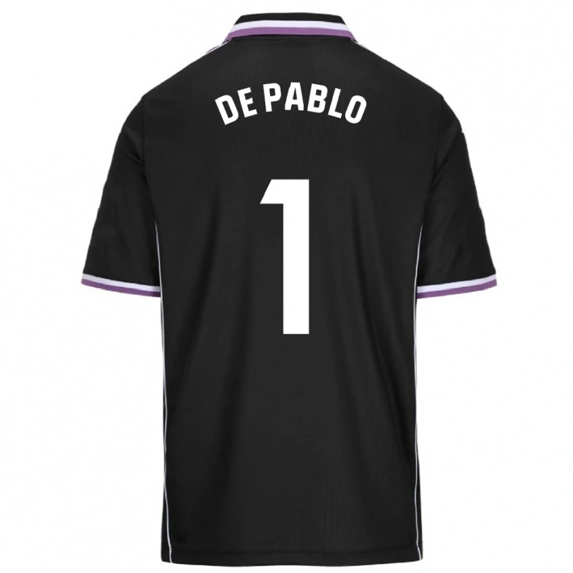 Danxen Women Álvaro De Pablo #1 Purple Black Away Jersey 2025/26 T-Shirt