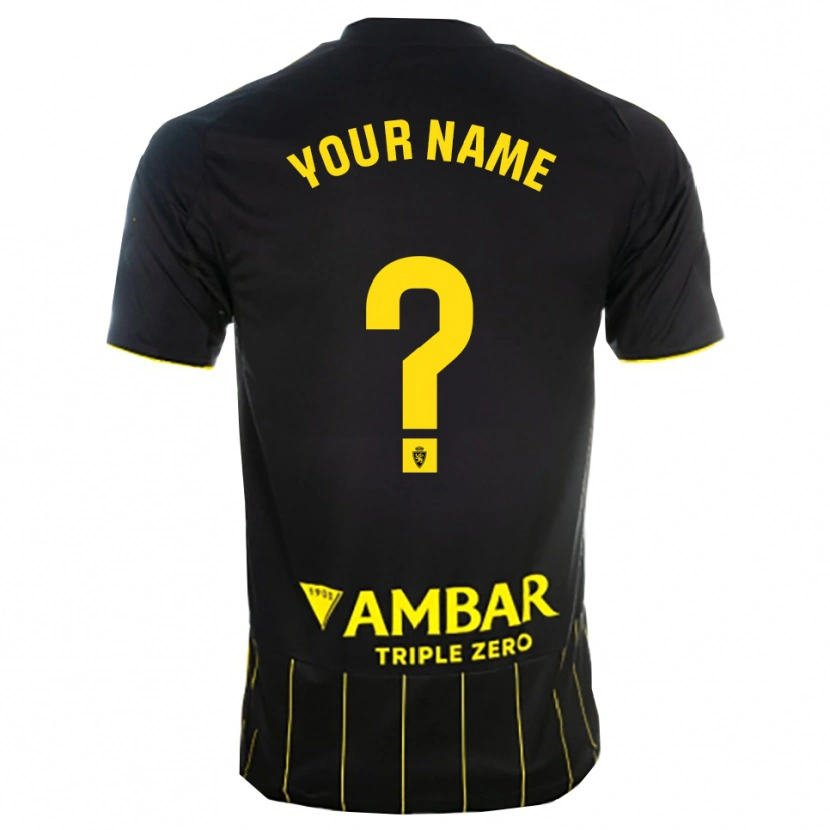 Danxen Women Your Name #0 Black Yellwo Away Jersey 2025/26 T-Shirt