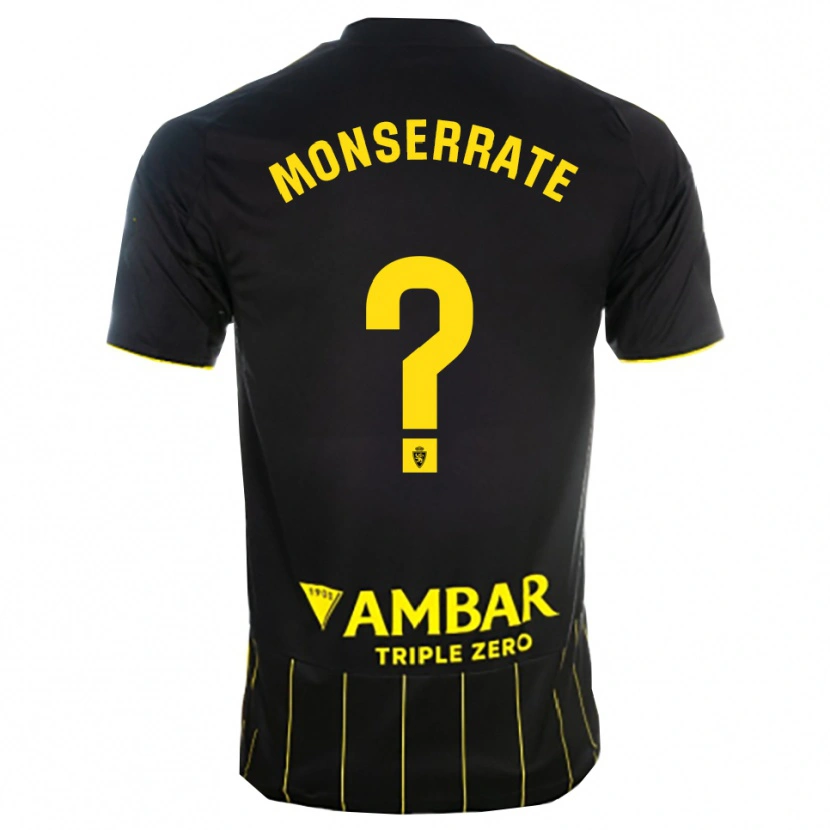 Danxen Women Jano Monserrate #0 Black Yellwo Away Jersey 2025/26 T-Shirt
