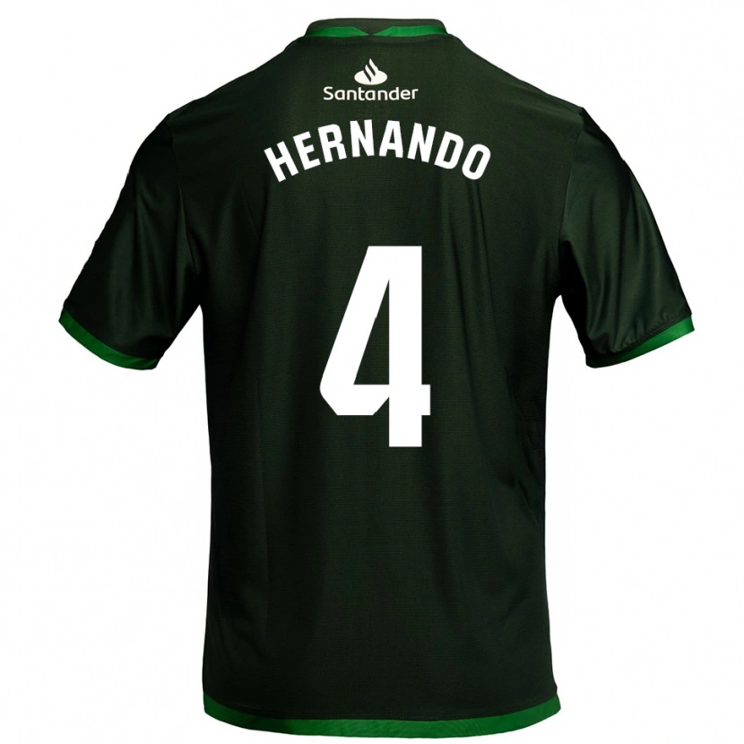 Danxen Women Manu Hernando #4 Dark Green Away Jersey 2025/26 T-Shirt