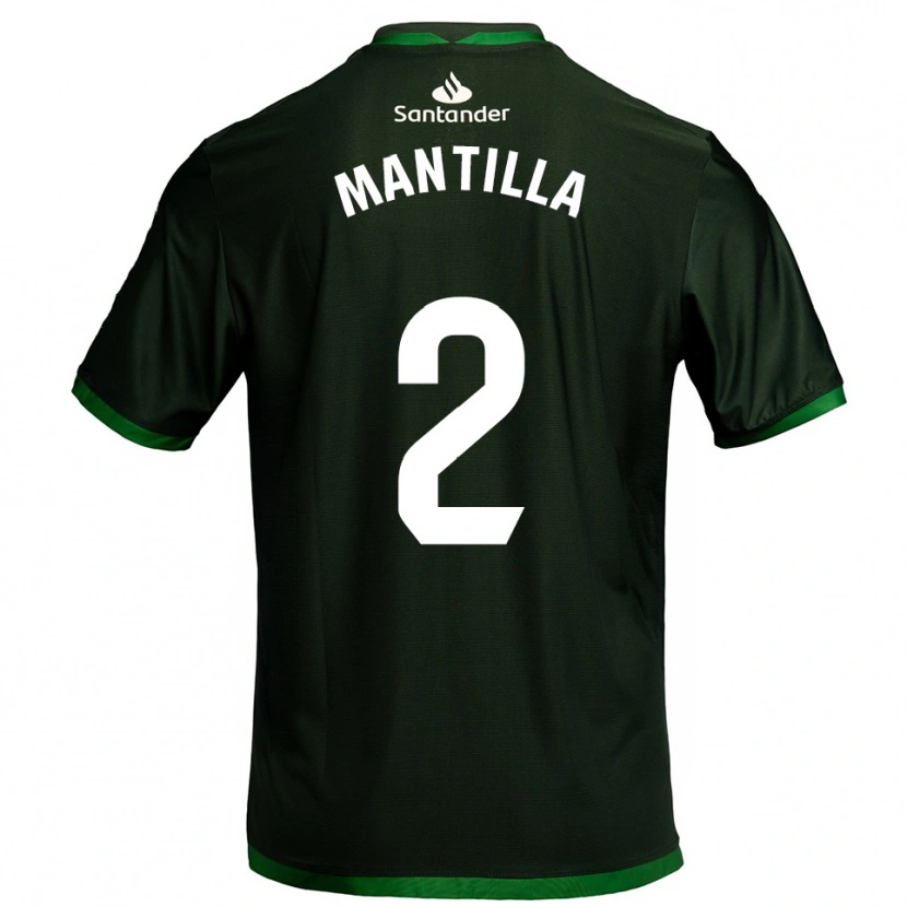 Danxen Women Álvaro Mantilla #2 Dark Green Away Jersey 2025/26 T-Shirt