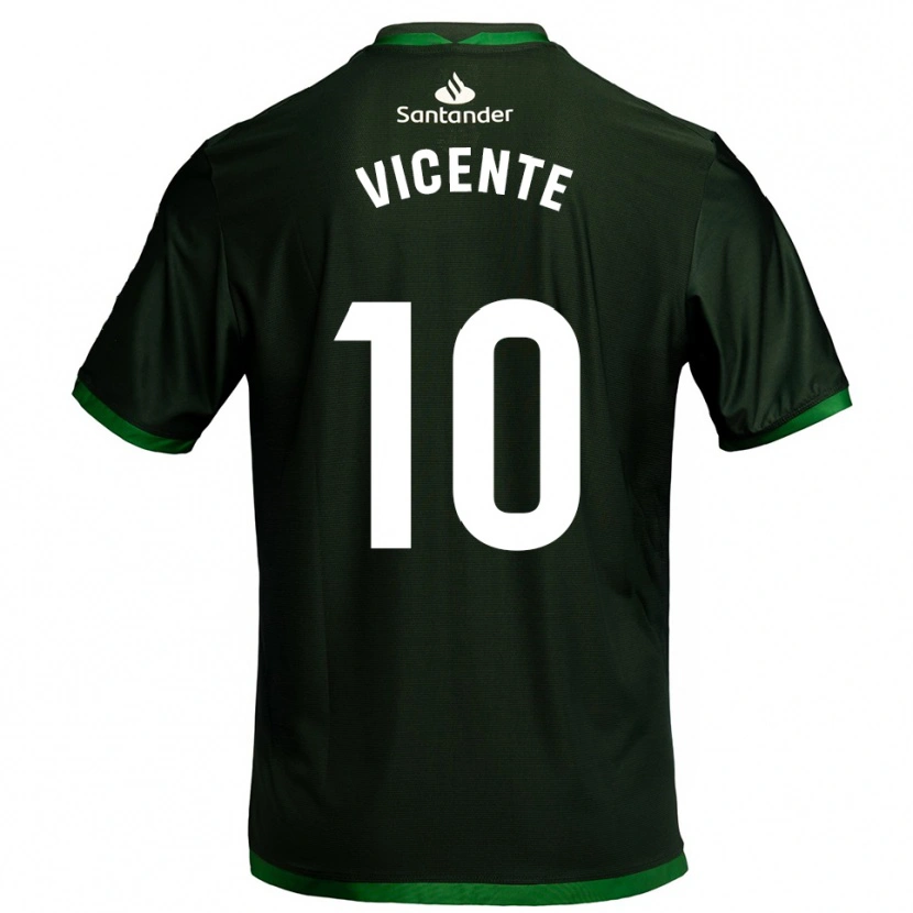 Danxen Women Iñigo Vicente #10 Dark Green Away Jersey 2025/26 T-Shirt