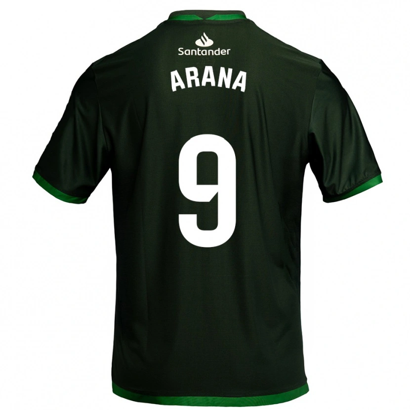 Danxen Women Juan Carlos Arana #9 Dark Green Away Jersey 2025/26 T-Shirt
