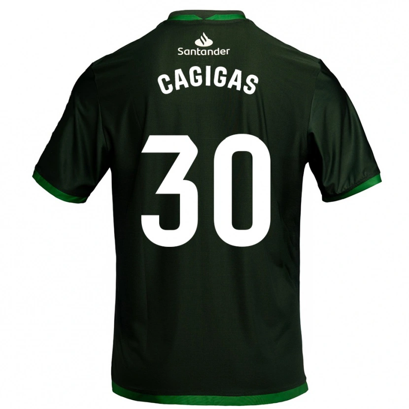 Danxen Women Iván Cagigas #30 Dark Green Away Jersey 2025/26 T-Shirt