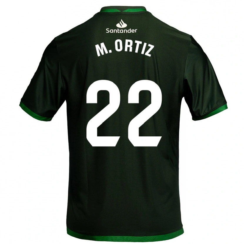 Danxen Women María Ortiz Heras #22 Dark Green Away Jersey 2025/26 T-Shirt
