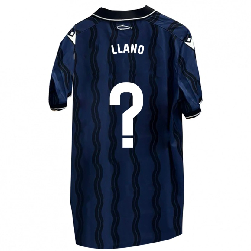 Danxen Women Guillermo Llano #0 Dark Blue Black Away Jersey 2025/26 T-Shirt