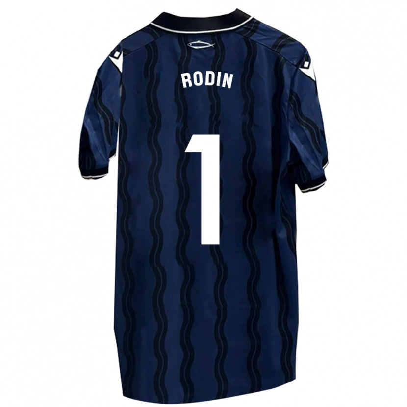 Danxen Women Antonio Rodin #1 Dark Blue Black Away Jersey 2025/26 T-Shirt