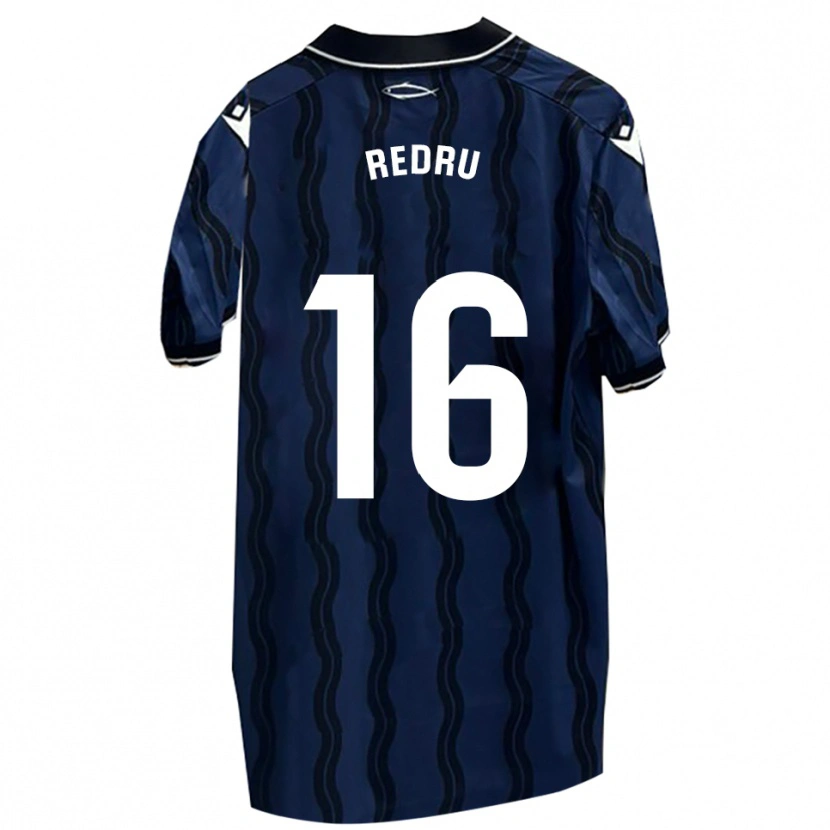Danxen Women Carlos Redru #16 Dark Blue Black Away Jersey 2025/26 T-Shirt