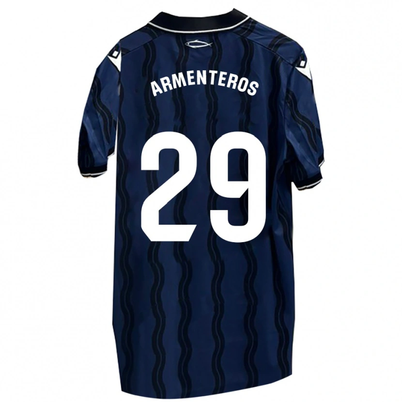 Danxen Women Víctor Armenteros #29 Dark Blue Black Away Jersey 2025/26 T-Shirt