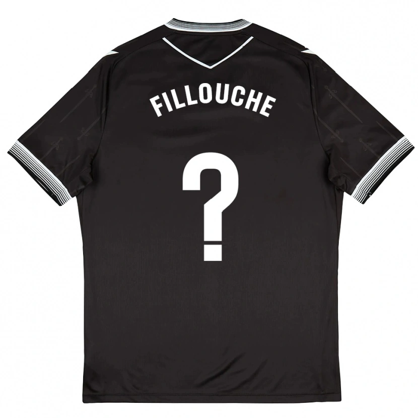 Danxen Women Salvador Fillouche #0 Black White Away Jersey 2025/26 T-Shirt