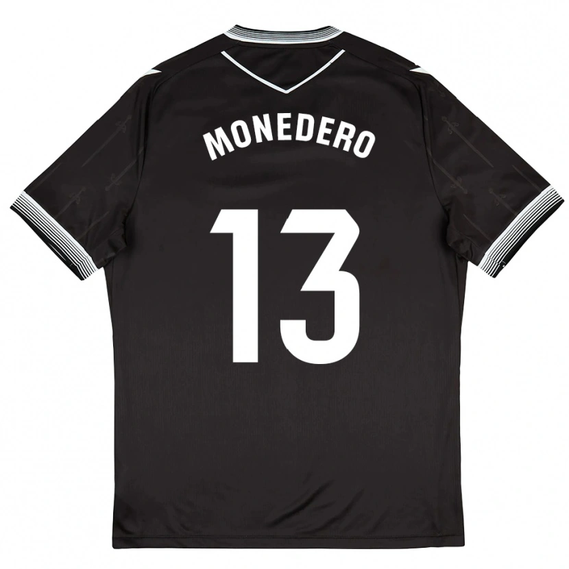 Danxen Women Marc Monedero #13 Black White Away Jersey 2025/26 T-Shirt