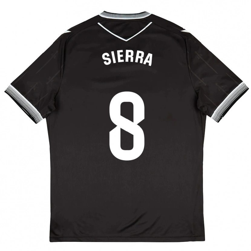 Danxen Women Grego Sierra #8 Black White Away Jersey 2025/26 T-Shirt