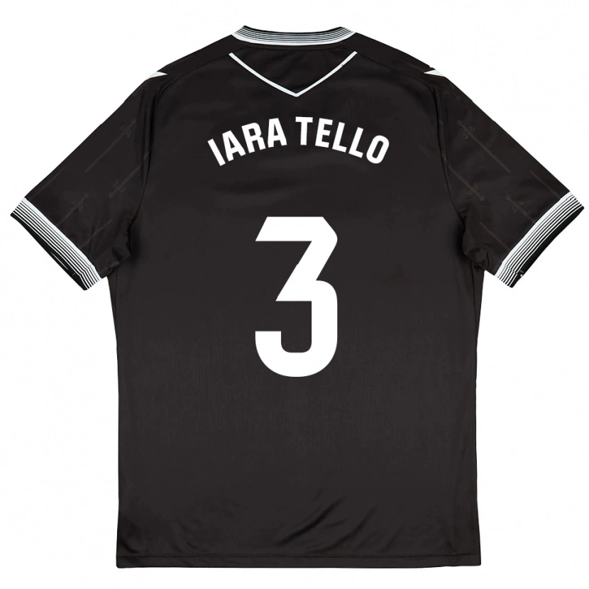 Danxen Women Iara Tello #3 Black White Away Jersey 2025/26 T-Shirt
