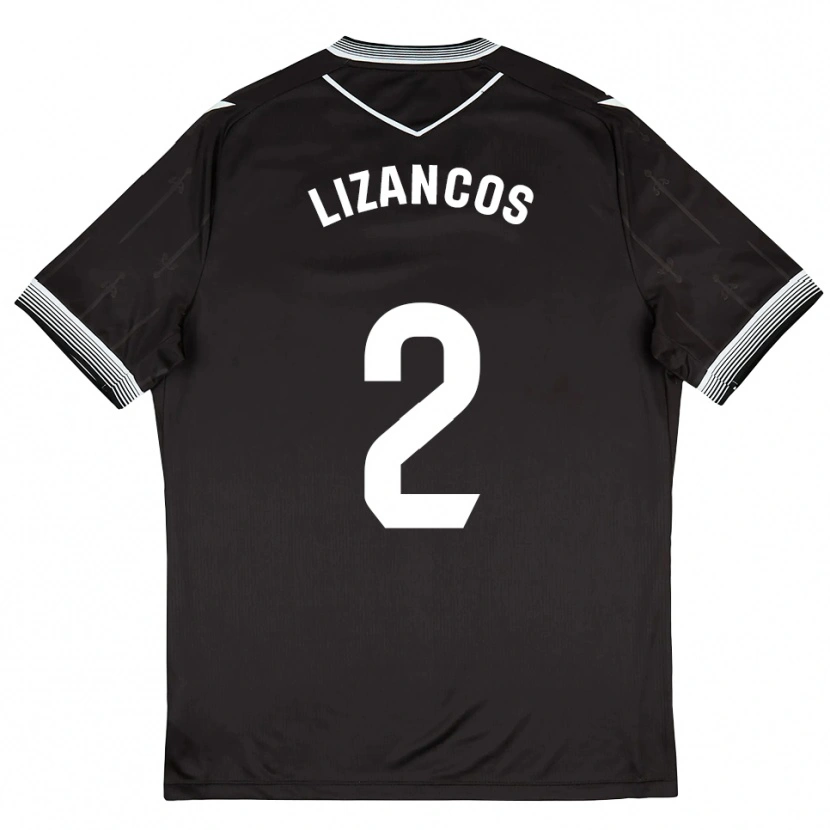 Danxen Women Álex Lizancos #2 Black White Away Jersey 2025/26 T-Shirt