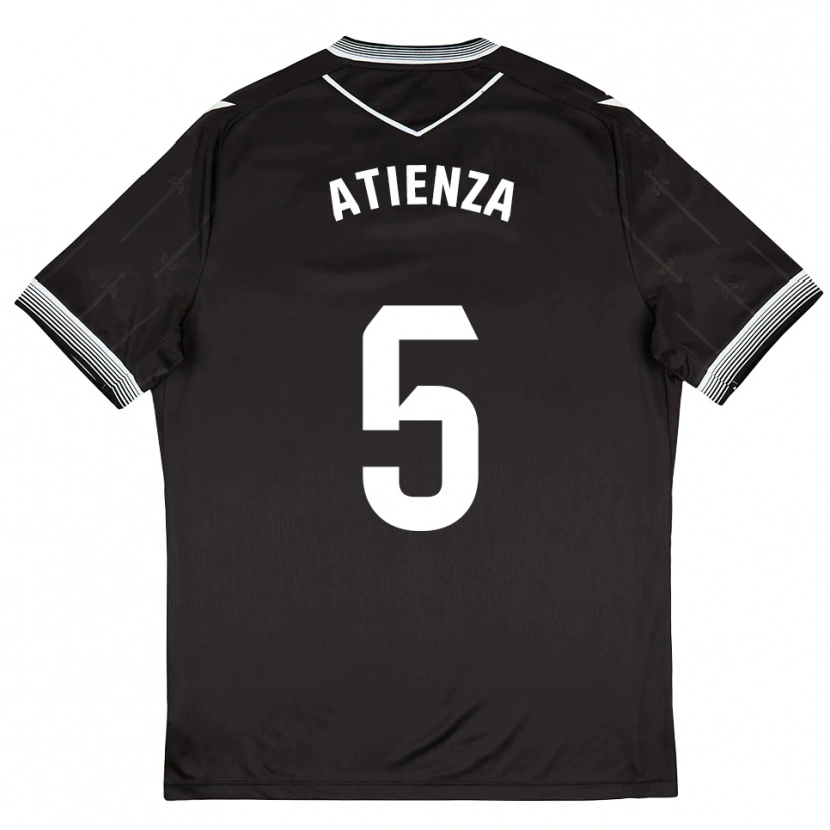 Danxen Women Miguel Atienza #5 Black White Away Jersey 2025/26 T-Shirt