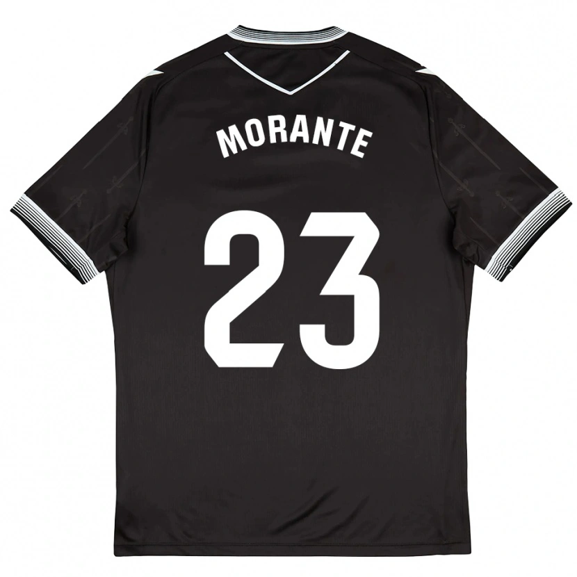 Danxen Women Iván Morante #23 Black White Away Jersey 2025/26 T-Shirt