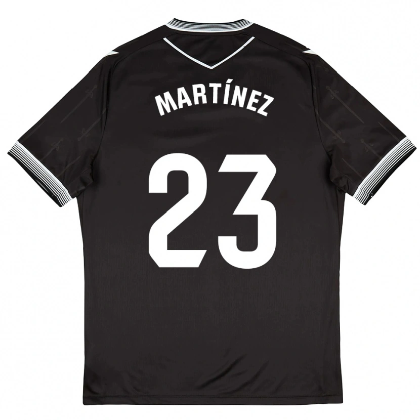 Danxen Women Jan Martínez #23 Black White Away Jersey 2025/26 T-Shirt
