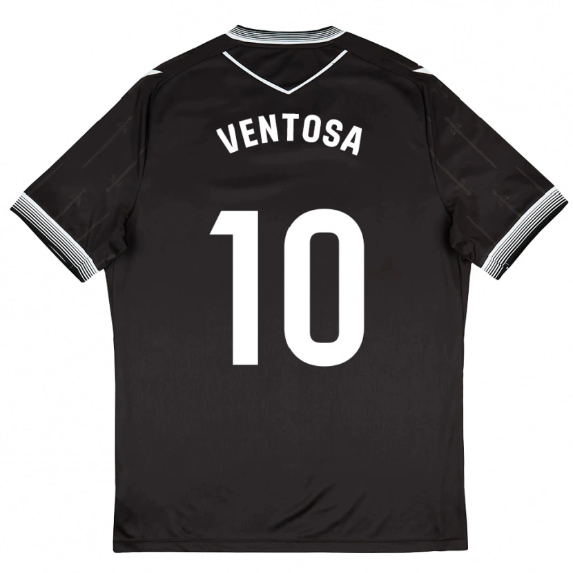 Danxen Women Ethan Ventosa #10 Black White Away Jersey 2025/26 T-Shirt