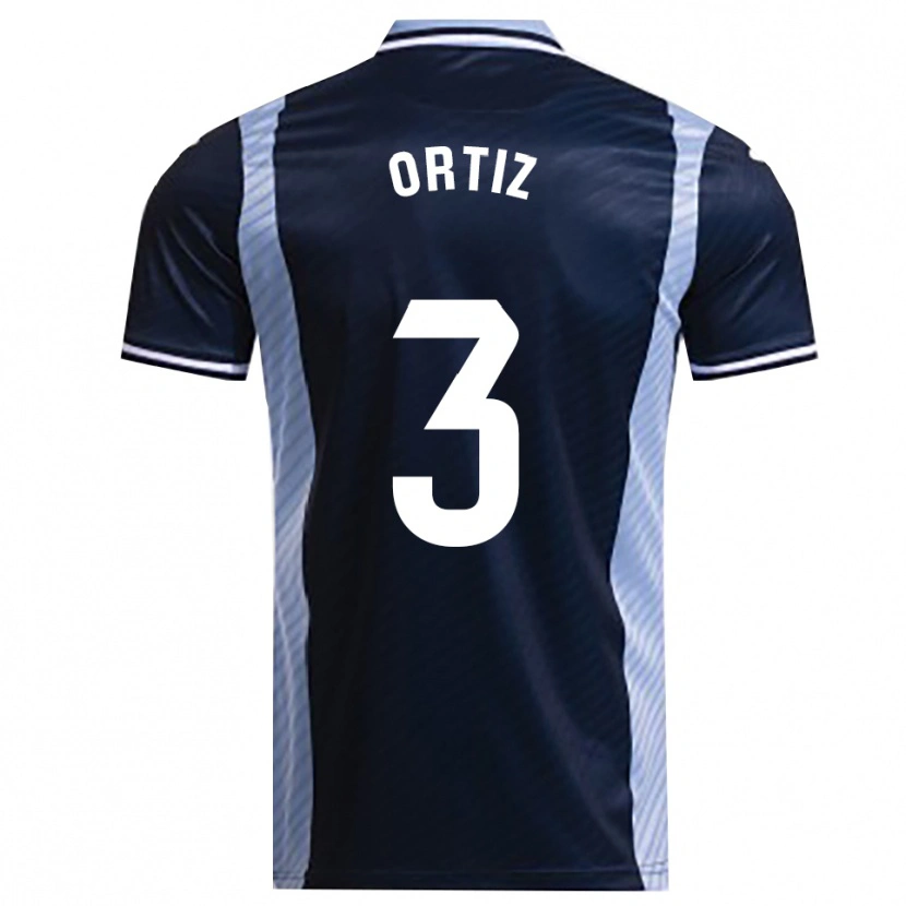 Danxen Women Josema Ortiz #3 Navy Sky Blue Away Jersey 2025/26 T-Shirt