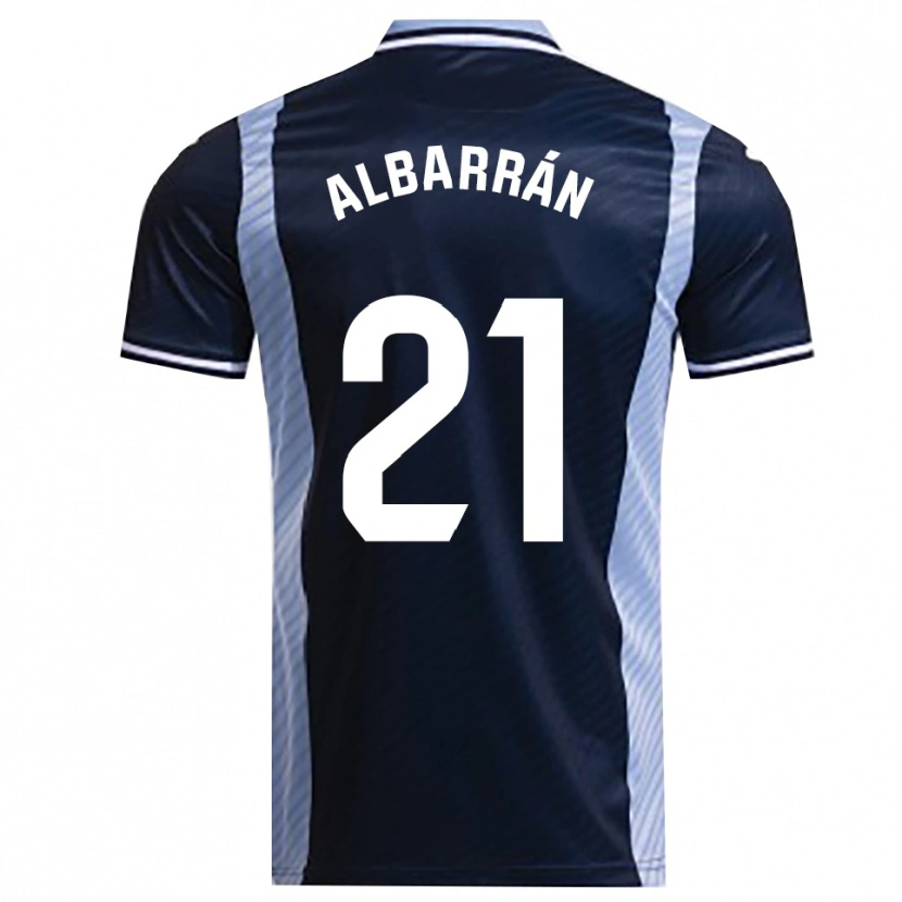 Danxen Women Carlos Albarrán #21 Navy Sky Blue Away Jersey 2025/26 T-Shirt