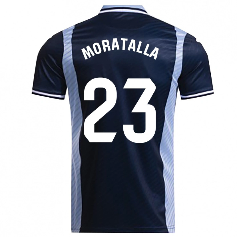 Danxen Women Gonzalo Moratalla #23 Navy Sky Blue Away Jersey 2025/26 T-Shirt